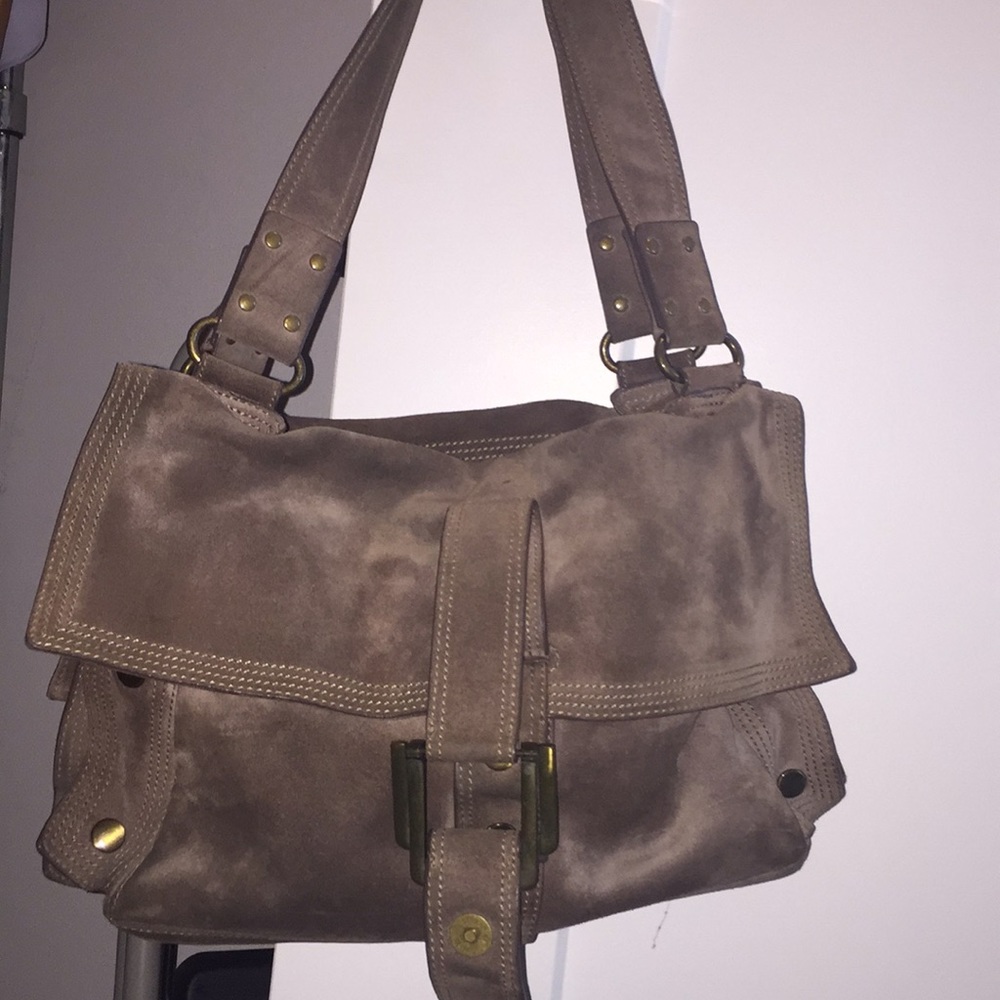Kooba suede purse with a lot of compartments